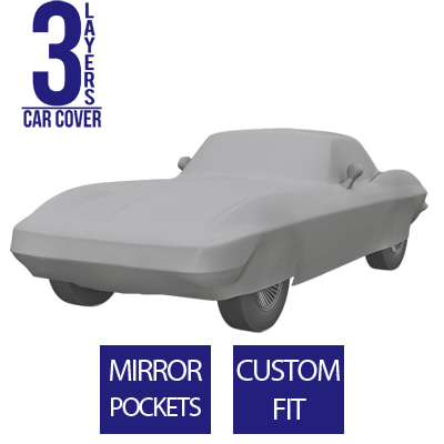 Full Car Cover for Chevrolet Corvette 1963 Convertible 2-Door - 3 Layers