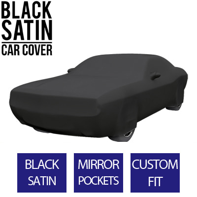 Full Black Car Cover for Dodge Challenger 2019 Coupe 2-Door - Black Satin