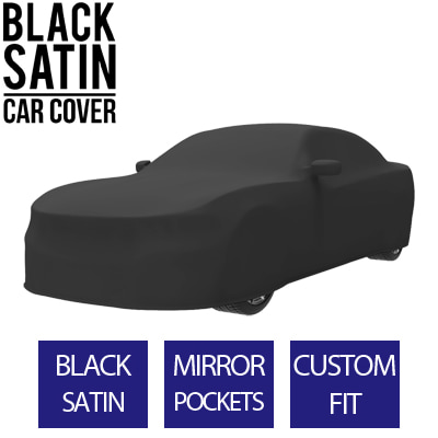 Full Black Car Cover for Dodge Charger 2018 Sedan 4-Door - Black Satin