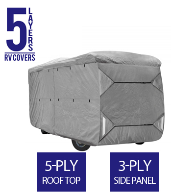 Full RV Cover for Class A RV 37' To 40' Feet Long - 5 Layers