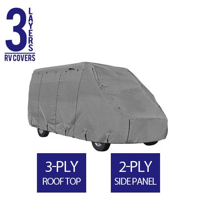 Full RV Cover for Class B RV 22' To 24' Feet Long - 3 Layers