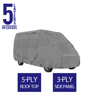 Full RV Cover for Class B RV 24' To 26' Feet Long - 5 Layers