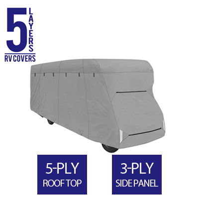 Full RV Cover for Class C RV 32' To 35' Feet Long - 5 Layers