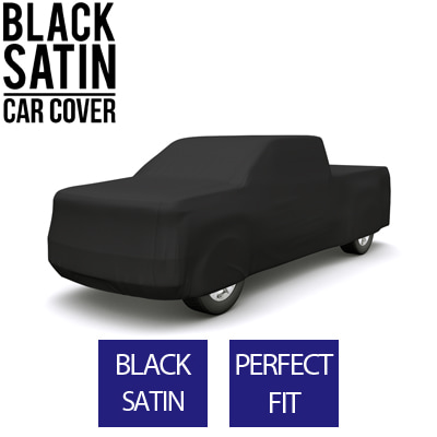 Full Black Car Cover for Ford Model A 1930 Pickup 2-Door - Black Satin
